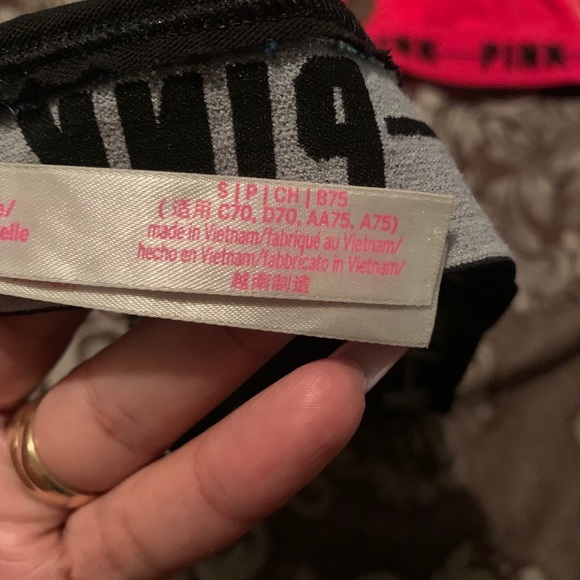 2 PINK from V Secret lace bralettes - Picture 3 of 5